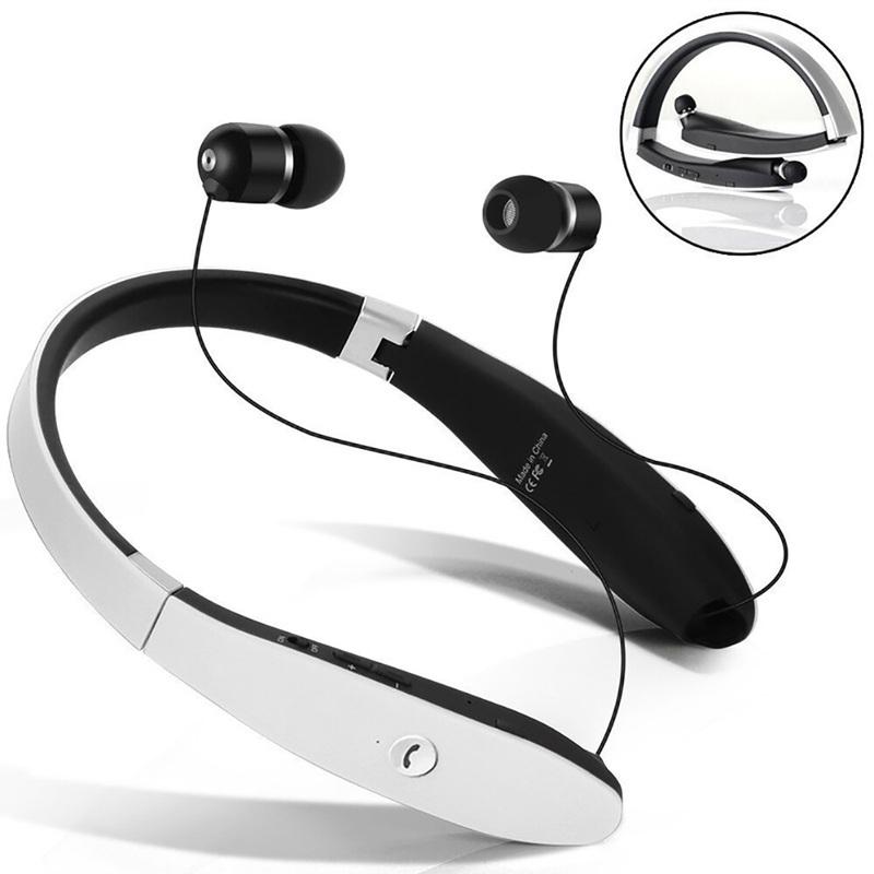 SX-991 Wireless Sports Earphones Neckband Folding Telescopic Wired Bluetooth-Compatible 5.0 Stereo High Quality Headphone With Microphone