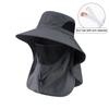 Summer Sun Hats Uv Protection Outdoor Hunting Fishing Cap For Men Women Hiking Camping Visor Bucket Hat Neck Flap Fisherman Hat