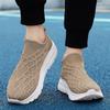 Zapatillas Deportivas Mujer Negro Blanco Caqui Hombres Casuales Ligeras Slip-on Calcetines Zapatos Pareja Zapatillas para Correr