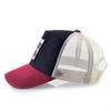 Atmungsaktive Mesh Baseball Cap Männer Neue Mode Trucker Caps Frauen Snapback Hip Hop Knochen Casquette Mit Kuh Patch Vier Saison hüte