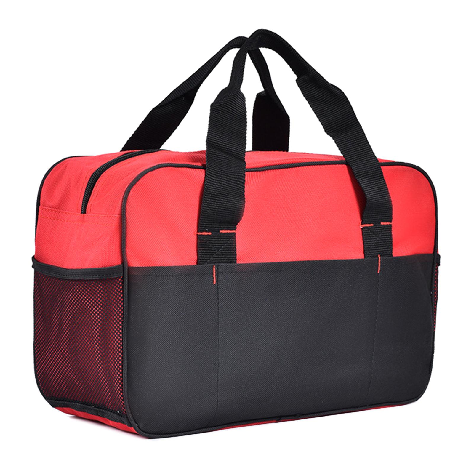 

14inch Tool Bag Heavy Duty Tool Storage Bag Large Capacity Tool Storage Bag for Electricians Power Tool Organizer красный
