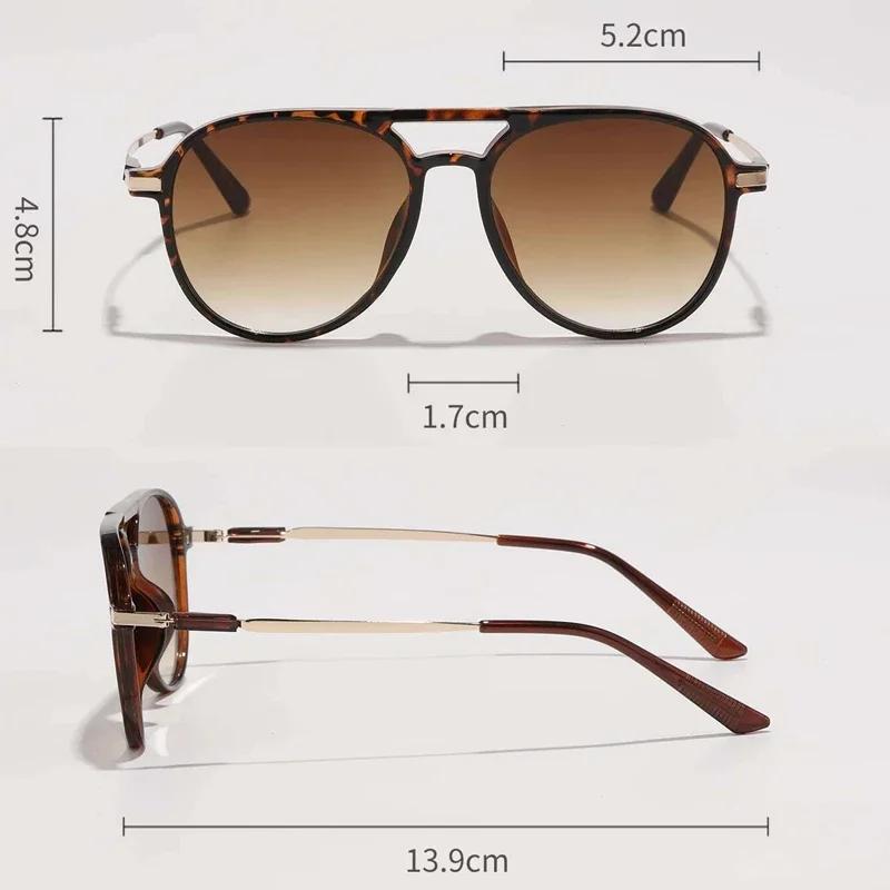 New Oversized Sunglasses Women Men Vintage Pilot Designer Brand Sun Glasses Female Big Frame Mirror Retro  Feminino