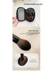12-Piece Mini Portable Makeup Brush Set with Fiber Bristles: Powder & Eyeshadow Brushes, Complete Beauty Tool Kit.