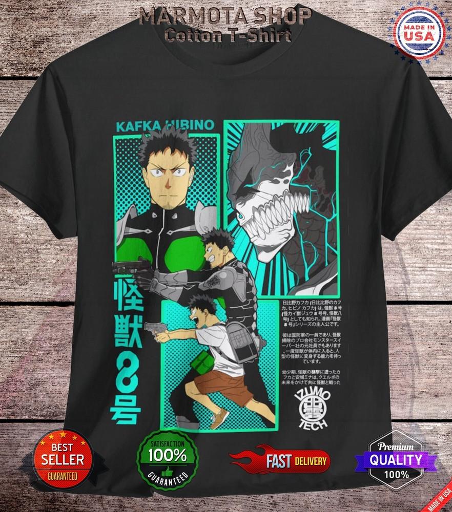 

Kaiju No 8 Mina Shiro Kaiju T-Shirt Anime Soft Tee Shirt All Sizes Kafka Hibino 2XL
