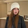 Cute little starfish cold hat female face small autumn and winter versatile headgear lazy wind thin pile hat tide