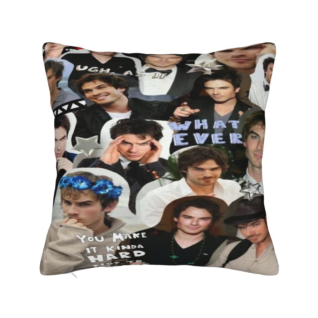 Damon Salvatore Druck Kissenbezug Kissenhülle Kissenbezüge Warme Heimdekoration Mit Reißverschluss Mehrere Größen