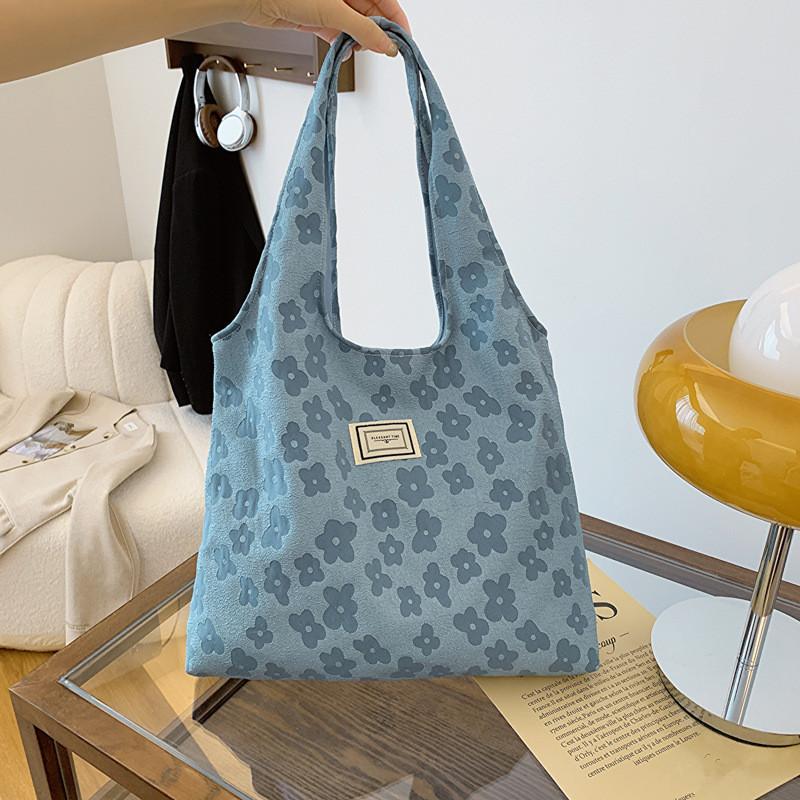 Commuting Stylish Embossing Tote Bag, Daily Versatile Shoulder Bag, Design Cloth Handbag , Casual Underarm Bag