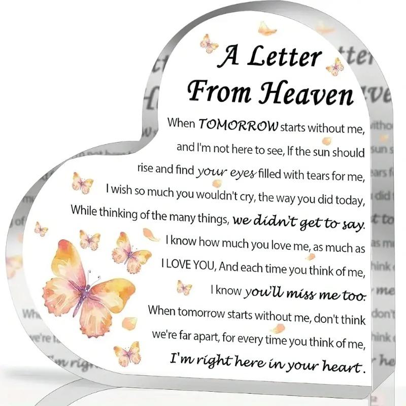 

2D Flat To My Friend Desktop Decoration Plaque, Butterflies Design, Home Decor Plaque Hanging Wall Art Decorative Garden Decoration for Room Door Si 10*10*1CM