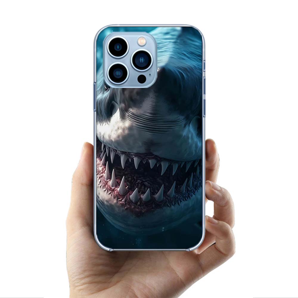 The Mouth of the Deep Sea Evil Shark Cases Phone Case For Iphone 17E 16E 17 Air 16 Pro Max 15 Pro 14 Plus 11 13 12 Mini Cover Ca