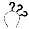 Women Girls Headband Question Mark Decor Elastic Hair Hoop Hair Accessory Weddings Parties Daily Wear