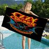 Ozzy Osbourne Logo Anime Microfiber Printed Beach Towel Mountain Climbing Yoga Beach Swimming Running Absorbent Soft Towel