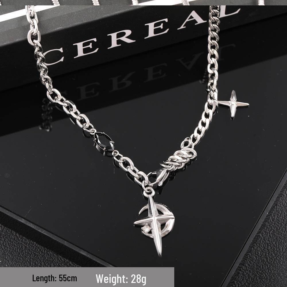 

Niche Starburst Clavicle Necklace - Chic, High-End Style for Trendy Couples