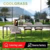 Live Broadcast Luxurious Outdoor Café with Green Artificial Turf