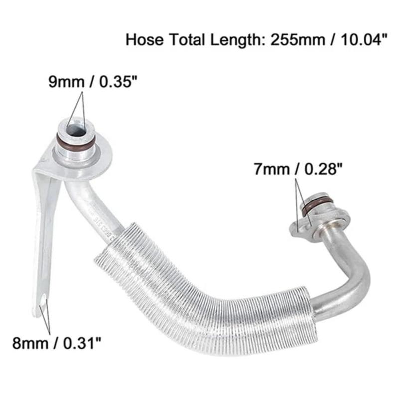 Left/Right Cooling Pipe 11538663516 11538663517 for F07 F10 F15 Radiator Coolant Water Hose Oil Return Line