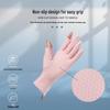 Women's Fingerless Ice Silk Cycling Gloves - UV Protection, Non-Slip, Breathable Summer Outdoor Sports Gloves