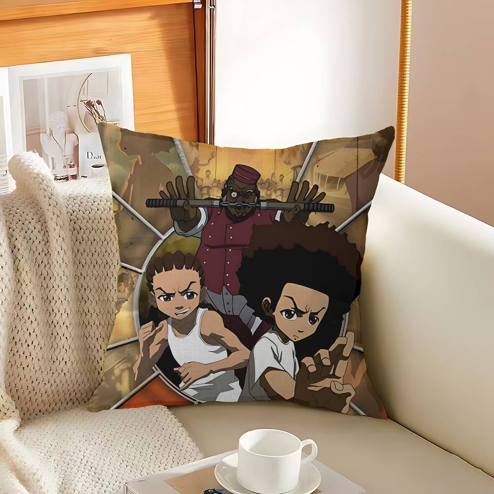 B-Boondocks Cartoon Pillowcase Toon Gift Cushion Cover Bedroom Home Sofa Chair Seat Decor Pillow Case