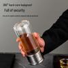 SX Portable Double-Layer Glass Tea Infuser Bottle