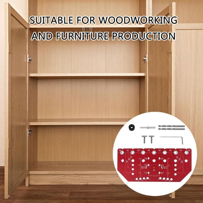 35mm Concealed Hinges Drilling Jig Guide Hinges Hole Drilling Guide Woodworking Tool Hole Opener Locator
