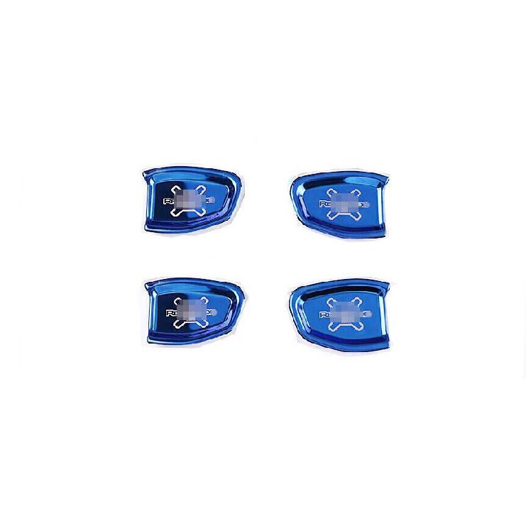 For Jeep Renegade 15-2023 Blue Titanium Inner Door Bowl Cup Cover Trim 4pcs