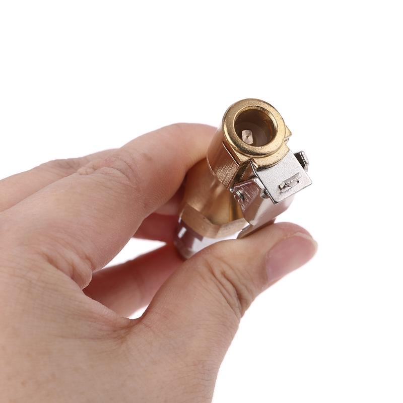 Brand New Brass Air Chuck Open Flow Tire Chuck Heavy Duty Lock on Tire Inflator Chuck for w/ Clip