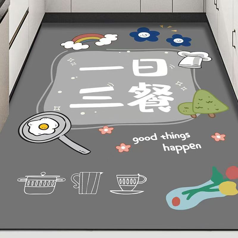 2027 diatomium mud kitchen floor mat non-slip absorbent mat door door soiled foot mat Household washable wipes full carpet