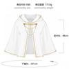Halloween Gothic Hooded Robe Costume With Chain Detail Medieval Wizard Priest Cosplay Outfit Party
