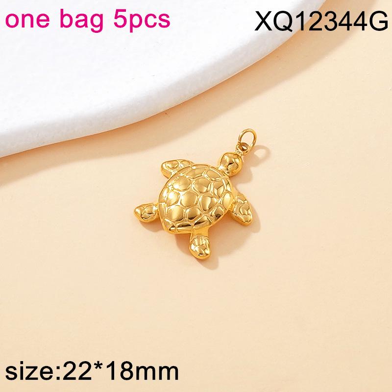Titanium Steel Starfish & Seashell Ocean Style Pendant for DIY Necklaces & Bracelets