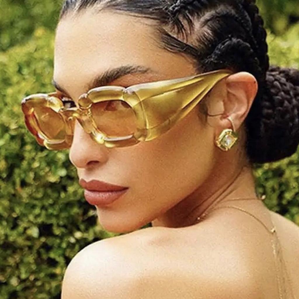 Fashion Women's Petals Irregular Sunglasses Personality Candy Color Street Po Accessories