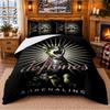 Deftones Pattern Bedding 3Pcs Set Bed Sheet And Pillowcases For Indoor Bedroom