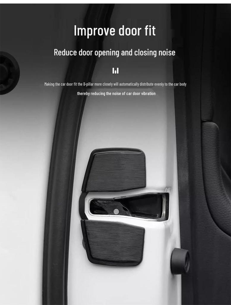 Honda Accord/Civic/Fit TRD Door Lock Buckle Cover for Noise Reduction & Interior Decoration