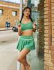 Kolallikeu Tennis Pleated Line Bikini Green