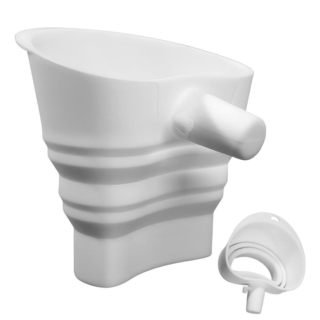 Flour Funnel for Stand Mixer food-grade silicone Foldable Baking funnel 30 Degree Angled Dry Ingredient Transfer Funnels