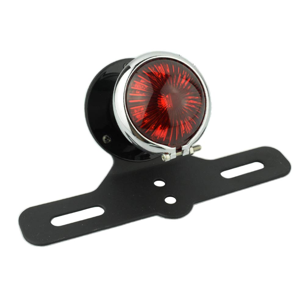 YIBO Motorcycle Triumph Custom Retro Tail Light Tail Brake Lights License Plate Light Bracket