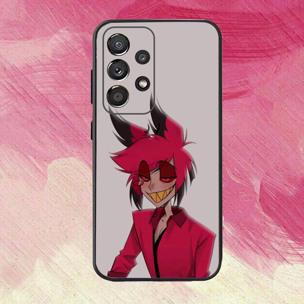 H-Hazbin H-Hotel A-Alastor Phone Case For Samsung S25,S24,S21,S22,S23,S30,Ultra,S20,Plus,Fe,Soft Silicone Black Cover