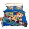 3D Druck Asterix und Obelix Cartoon Bettwäsche Set Doppel Einzel King Bettbezug Steppdecke Kissenbezug Jungen Mädchen Erwachsene Schlafzimmer