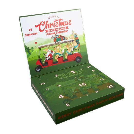Golf Advent Calendar 2025 24-Day Christmas Countdown Calendar with Golf Balls Tees Markers Socks Tools