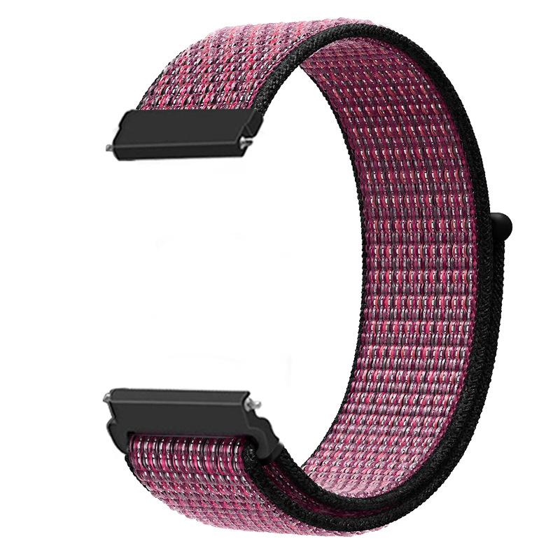 20mm 22mm Nylon Loop Band for Samsung Galaxy Watch 7/6/Classic/5/4/3/Gear S3 Wristband Huawei Watch 4/GT-2-3-Pro/Amazfit GTR/GTS