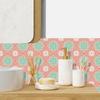 10Pcs Moroccan Tile Stickers - Crystal Glossy PVC Wall Decals - Waterproof Self-Adhesive Floor Mural for Kitchen Bathroom Home Decoration
