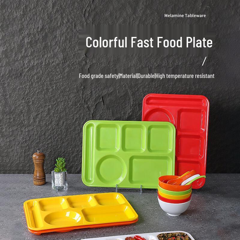 Jing Zhi Feng Rectangular Melamine Divided Plates