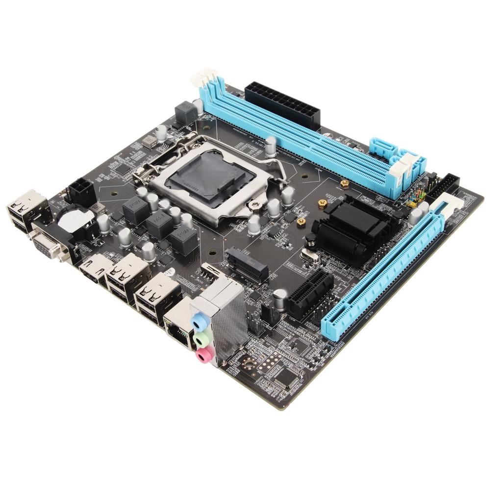 H61 Gaming Motherboard Desktop, 6 USB 2.0, DDR3, M.2 NVMe, NGFF, 100Mbps LAN, Micro ATX, LGA1155, Socket I3/i5/i7