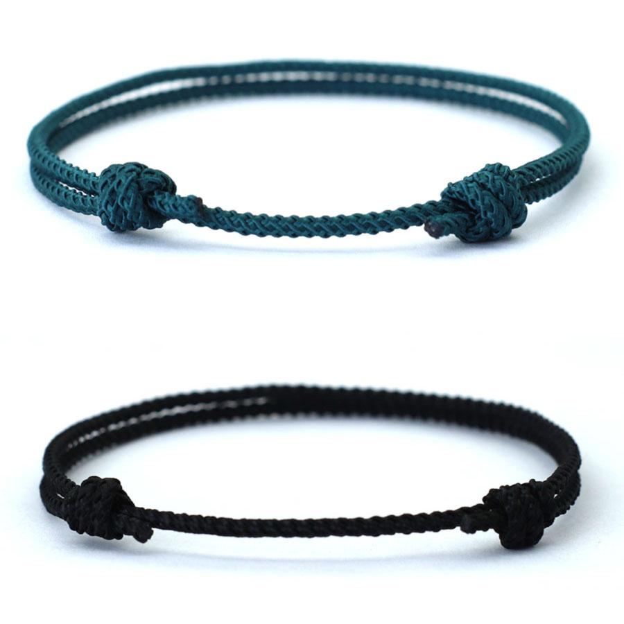 Simple Style Handmade Thin String Bracelet Men Women 11 Colors Adjustable Valentine Day Braclet Leisure Versatile Accessories