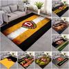 SG Dynamo Dresden Vintage pruhovaný znak Tisková plocha Koberec Německý fotbalový klub Podlahový koberec Fotbalový fanoušek Obývací pokoj Ložnice Domácí dekorace Podložka