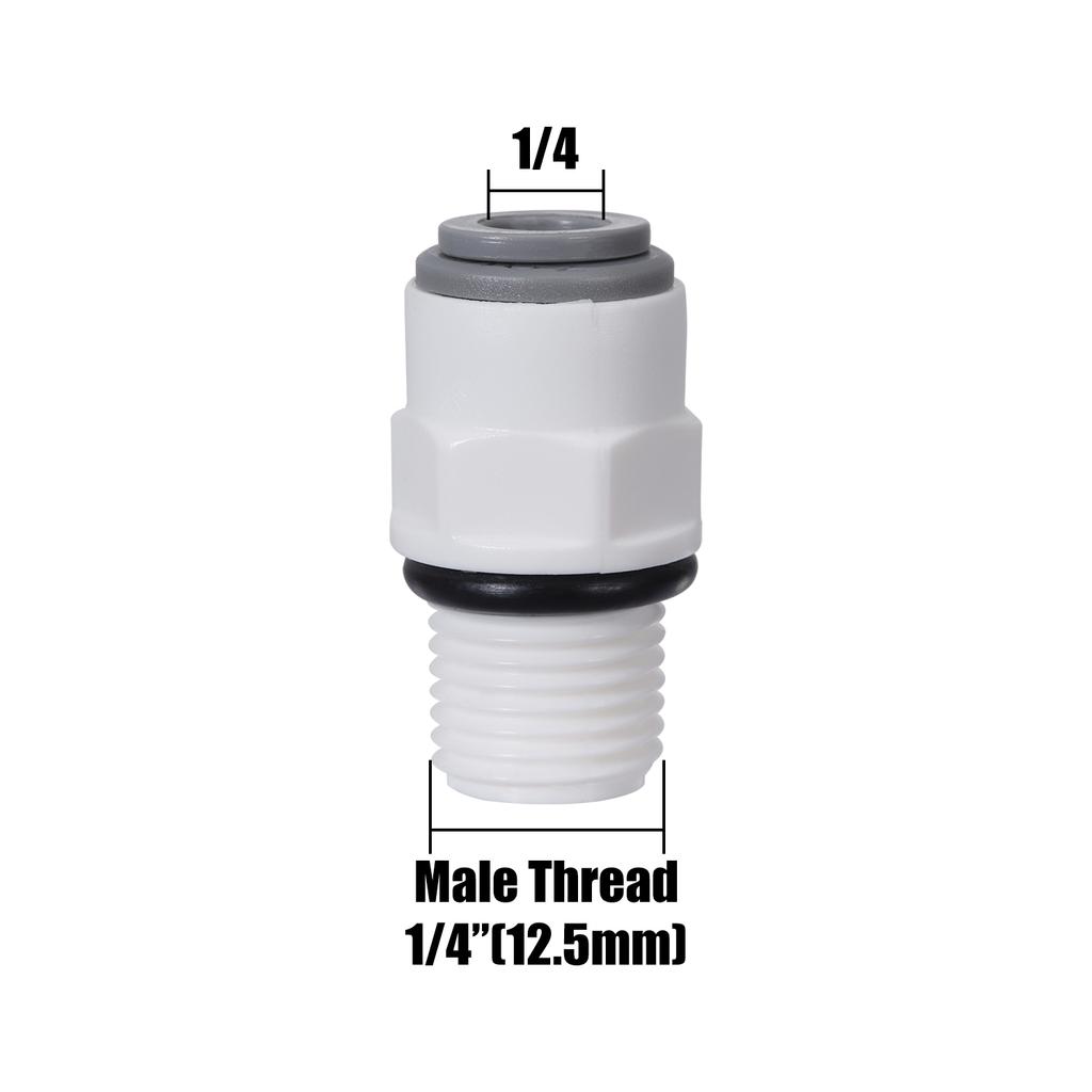 10Pcs Straight RO Water Fitting Male Female Thread 1/4 3/8 Coupling Hose Pipe Connector Water Filter Reverse Osmosis Parts New
