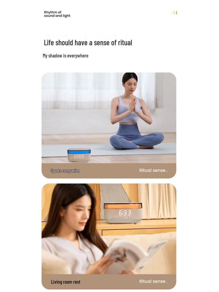 Multi-functional Wireless Charger & Bluetooth Speaker with Digital Clock