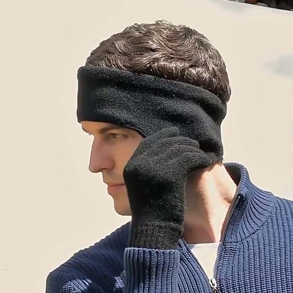 Foldable Men's Plush Ear Cover Cotton Sport Headband Fashion Winter Thickened Earmuffs  School