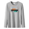 S-5XL Mens Long Sleeved T-Shirt Pure Cotton Man Big Size Crew Neck Sweatshirt