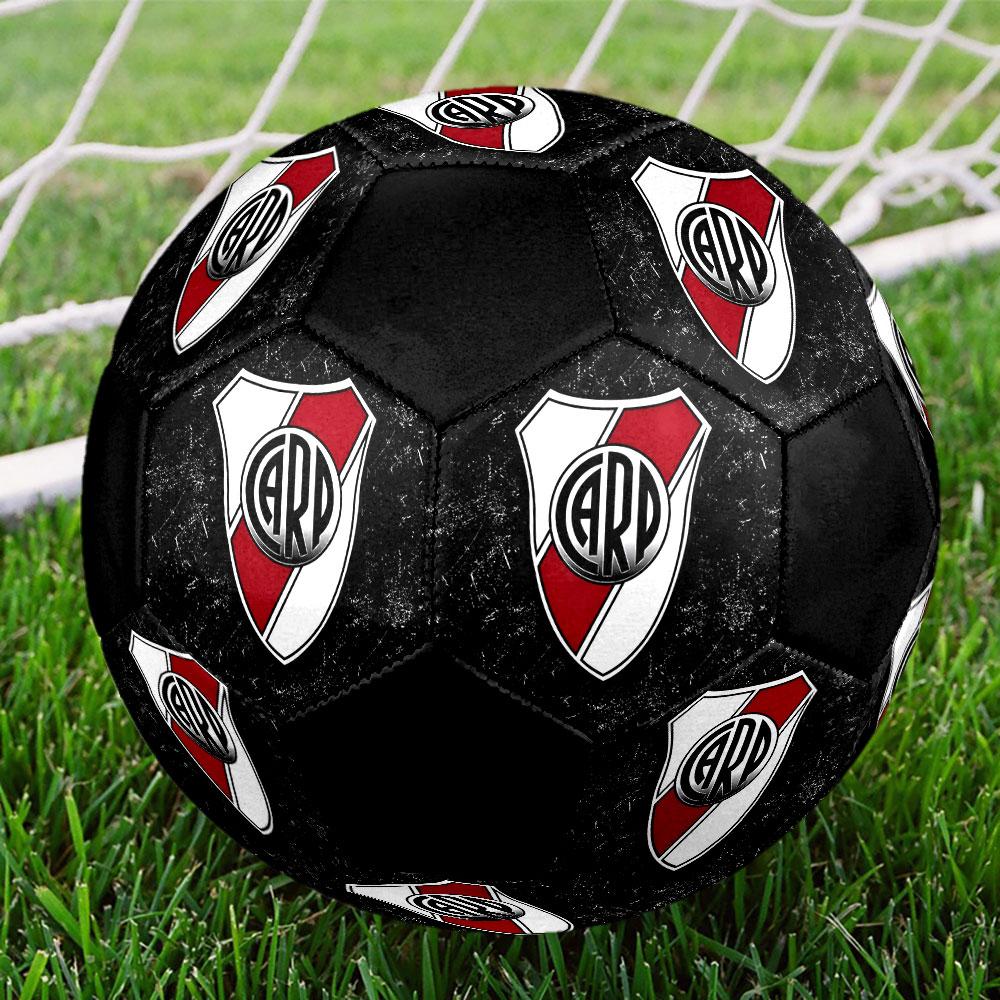 River Plate Soccer Ball Size 5 Colorful Machine Stitched PVC Competition Ready Durable High-Bounce