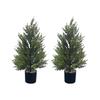 Artificial  And Leaf Simulation Green Plant Bonsai Living Room Potted Ornaments