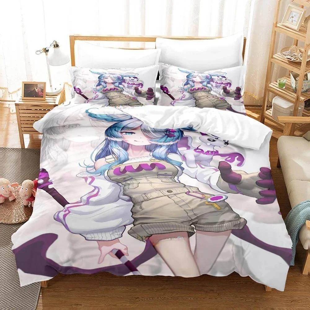 3D Print Anime Kawaii Girl Elira Pendora Bedding Set Single Twin Full Queen King Size Bed Set Adult Kid Bedroom Duvet Cover Sets