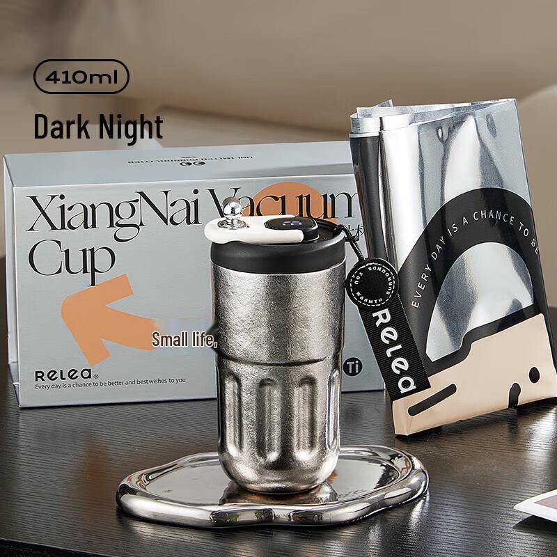 RELEA LED Display Titanium Smart Thermos